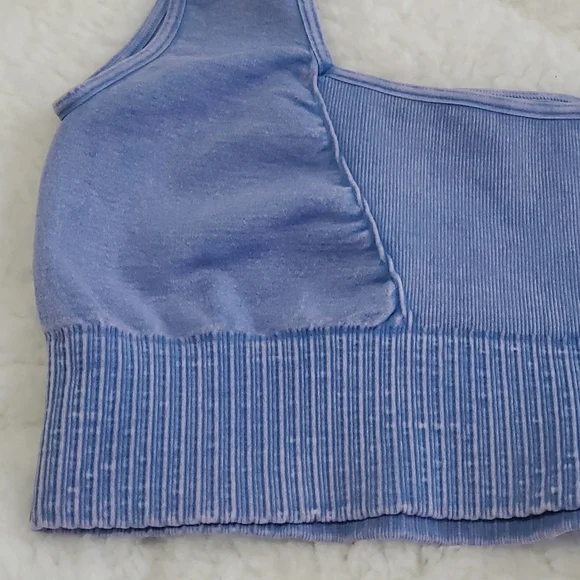 Free People Good Karma Bra Light Blue - Picture 3 of 8